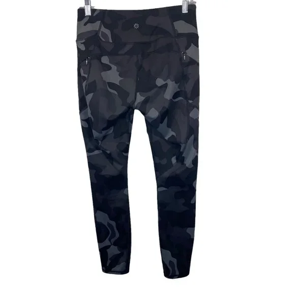 Athleta Camo Contender Leggings 7/8 Zip Pocket size S - Picture 4 of 13
